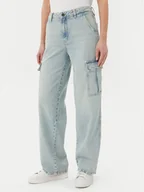 Spodnie damskie - Guess Jeans Jeansy W5RA1R D5M51 Błękitny Regular Fit - miniaturka - grafika 1