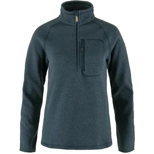 Fjallraven 87155-560 Övik Polar Half Zip W Długi Sweter Damski Granatowy Rozmiar L - Swetry damskie - miniaturka - grafika 1