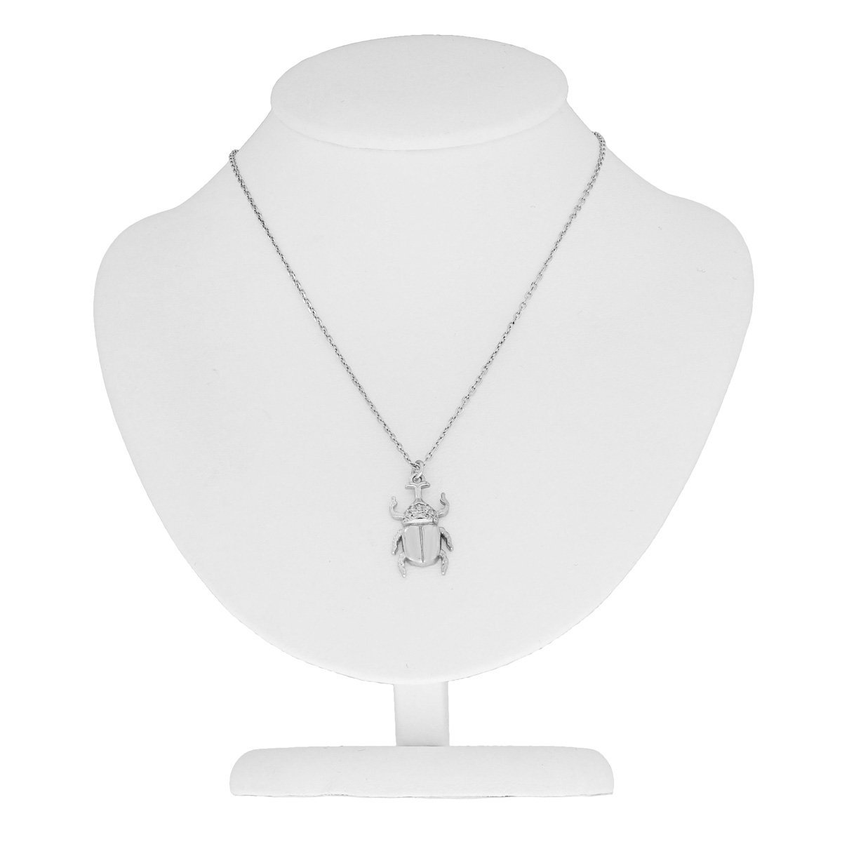 Srebrny naszyjnik żuk z cyrkoniami pr. 925