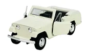 Samochody i pojazdy dla dzieci - WELLY OLD TIMER 1967 JEEP JEEPSTER COMMANDO ROADSTER BIAŁY 1:34 43826 - miniaturka - grafika 1