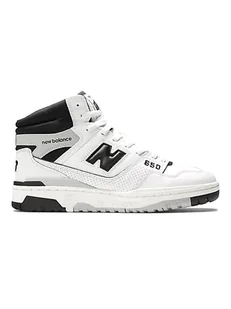 New Balance Skórzane sneakersy "650" w kolorze biało-czarnym - Trampki męskie - miniaturka - grafika 1
