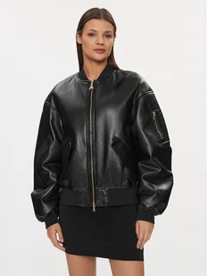 Patrizia Pepe Kurtka z imitacji skóry 8O0123/E005-K103 Czarny Regular Fit - Kurtki damskie - miniaturka - grafika 1