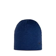 Czapki damskie - Buff Unisex Youth Cobalt Cinnamon Dwustronna czapka Merino Lightweight dla dzieci, niebieska, One Size - miniaturka - grafika 1