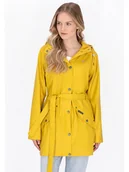 Kurtki i kamizelki sportowe damskie - Schmuddelwedda Płaszcz przeciwdeszczowy w kolorze żółtym - miniaturka - grafika 1