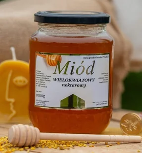 Miód Wielokwiatowy z polskiej pasieki 1kg - Miód - miniaturka - grafika 1