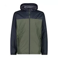 Kurtki męskie - CMP - męska kurtka przeciwdeszczowa ze stałym kapturem, Oil Green, 48 - miniaturka - grafika 1