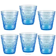 Szklanki - Komplet 6 sztuk szklanek niebieskich 250 ml FREEZE - miniaturka - grafika 1