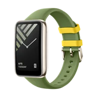 Akcesoria do smartwatchy - Xiaomi Smart Band 7 Pro Leather-textured Silicone Strap - Moon Gray - miniaturka - grafika 1