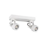 Oprawy, klosze i abażury - Oprawa ścienno-sufitowa reflektory 2xGU10 10W Kanlux SONDA 34923 biały, metal - miniaturka - grafika 1