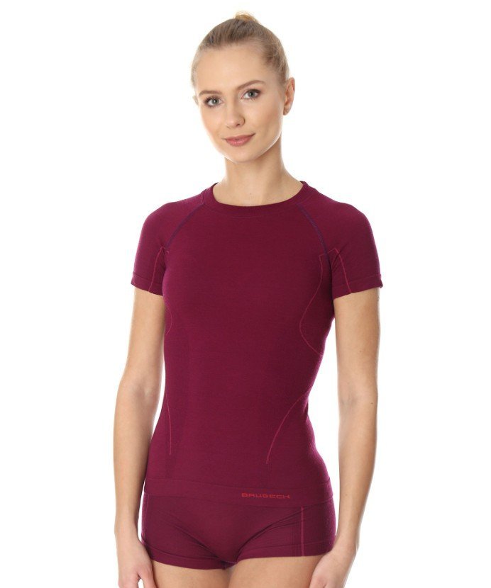 Koszulka wełniana z krótkim rękawem damska Brubeck ACTIVE WOOL
