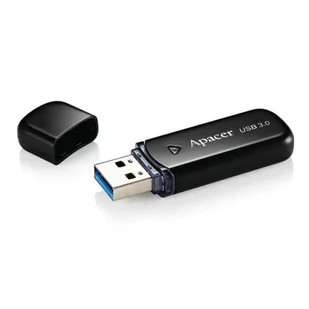 Apacer USB flash disk, USB 3.0, 32GB, AH355, czarny, AP32GAH355B-1, USB A, z osłoną - Pendrive - miniaturka - grafika 1