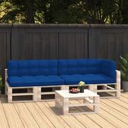 Poduszki ogrodowe - vidaXL Poduszki na sofę z palet, 5 szt., kobaltowoniebieskie - miniaturka - grafika 1
