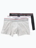 Majtki męskie - Tommy Hilfiger Obcisłe bokserki Mężczyźni Bawełna szary|czarny|biały jednolity, S - miniaturka - grafika 1