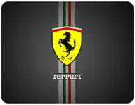 Podkładki pod mysz - PODKŁADKA POD MYSZKĘ FERRARI Z IMIENIEM 23x19CM DO LAPTOPA - miniaturka - grafika 1