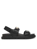 Sandały damskie - MEXX Sandały MX/020C-HY Czarny - miniaturka - grafika 1