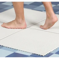 Wyposażenie miejsc publicznych - Płytki do mokrych pomieszczeń, 0,6 x 0,6 m, beżowe, opakowanie 10 Szt. - miniaturka - grafika 1