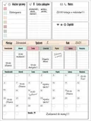 Planery - Planer na lodówkę Tablica magnetyczna Duży Planer miesięczny tygodniowy XXL - miniaturka - grafika 1