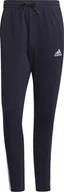 Spodnie sportowe męskie - Adidas Spodnie męskie adidas Essentials Single granatowe GK8997 2XL - miniaturka - grafika 1