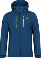 Kurtki męskie - Kurtka męska 4f H4L20-SFM003 granatowa r. L - miniaturka - grafika 1