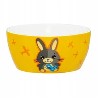 Miseczki i talerzyki dla dzieci - 43128 Miseczka Betty i Bunny 400 ml żółta AMBITION JUNIOR - miniaturka - grafika 1