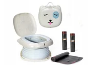 Nocniki - Nocnik składany podróżny dla małych dzieci + pokrowiec - miniaturka - grafika 1