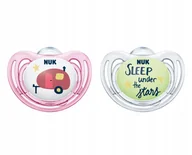 Smoczki uspokajające - Nuk Silikonowy smoczek uspokajający. Hello Adventure, 2 sztuki - miniaturka - grafika 1