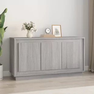 vidaXL Szafka, szary dąb sonoma, 102x35x55 cm, materiał drewnopochodny - Szafki do salonu - miniaturka - grafika 1
