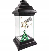 Lampiony i znicze - Znicz Choinka Boże Narodzenie Kapliczka Na Święta Lampion Szklany Z Choinką - miniaturka - grafika 1