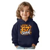 Bluzy dla dziewczynek - BLUZA DZIECIĘCA Z KAPTUREM 67 SIX SEVEN VIRAL 110-116 DLA DZIECKA PREZENT - miniaturka - grafika 1