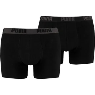Bokserki męskie Puma Basic Boxer 2P czarne 521015001 230 - Majtki męskie - miniaturka - grafika 1