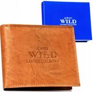 Portfele - Portfel skórzany Always Wild AW-N992-MAL j. brązowy - miniaturka - grafika 1