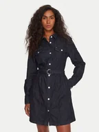 Sukienki - Tommy Jeans Sukienka jeansowa DW0DW21649 Granatowy Regular Fit - miniaturka - grafika 1