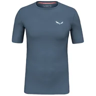 Koszulki sportowe męskie - Męska koszulka Salewa CRISTALLO WARM AMR M T-SRT. Rozmiar: XL / Kolor: ciemnoniebieski/biały - miniaturka - grafika 1