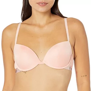 Emporio Armani Damski kultowy biustonosz push-up z mikrofibry, Puder różowy, 85C - Biustonosze - miniaturka - grafika 1