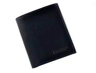 BARTEX 10201M klasyczny mały skórzany portfel męski granatowy 10201M - Portfele - miniaturka - grafika 1