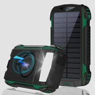 Powerbanki - Powerbank 4smarts POWERBANK SOLAR 20000MAH GREEN - miniaturka - grafika 1