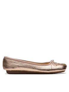 Clarks Baleriny Freckle Ice 26181353 Złoty - Baleriny - miniaturka - grafika 1