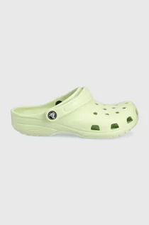 Klapki i japonki damskie - Crocs klapki kolor zielony - grafika 1