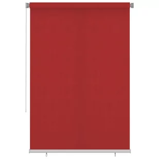 vidaXL Roleta zewnętrzna, 160x230 cm, czerwona, HDPE - Rolety - miniaturka - grafika 1