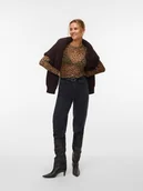 Bluzki damskie - Vero Moda Bluzka w kolorze jasnobrązowo-brązowym - miniaturka - grafika 1