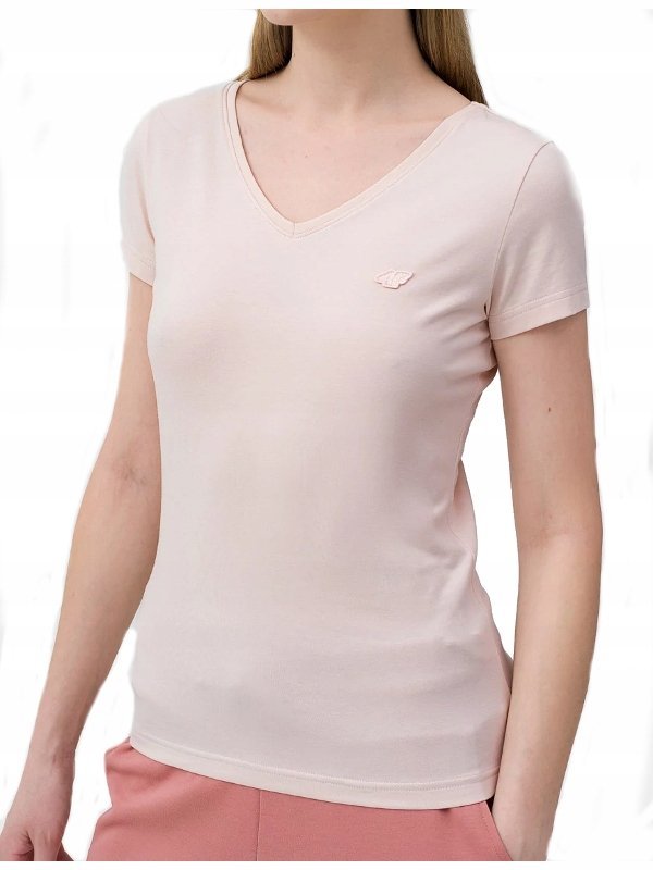 KOSZULKA 4F damska 4FSS23TTSHF730-12S r.XS kremowa