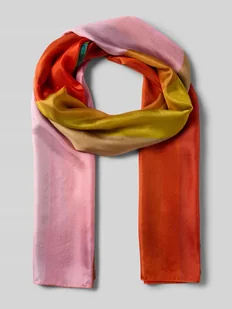 Chusta jedwabna ze wzorem na całej powierzchni - Apaszki i szaliki damskie - miniaturka - grafika 1