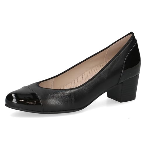 Caprice Damskie czółenka 9-22302-45, Black Comb, 39 EU szerokie, czarny Comb, 39 EU szeroki