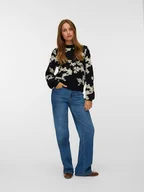 Swetry damskie - Vero Moda Sweter w kolorze czarnym - miniaturka - grafika 1