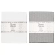 Obrusy i serwetki - Obrus ze srebrnym połyskiem 130 x 180 cm mix biały/szary - miniaturka - grafika 1