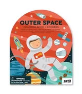 Łamigłówki - Petit Collage Kolorowanka Z Naklejkami Kosmos - miniaturka - grafika 1