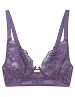 Biustonosze - Women'secret Biustonosz Bustier Koronka Fioletowy Tiul, Fioletowy/Liliowy, 100B - miniaturka - grafika 1