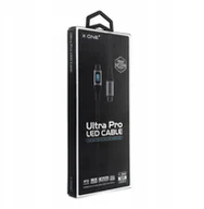 Kable USB - Kabel USB X-ONE Ultra Pro LED - typ C do C max 100W - miniaturka - grafika 1
