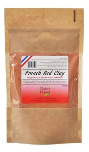 Natur Planet Natur Planet Glinka oryginalna francuska Czerwona 100g - Maseczki do twarzy - miniaturka - grafika 1
