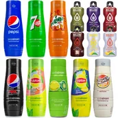 Syropy i koncentraty owocowe - 8x syrop Sodastream Pepsi, 7UP, Mirinda, Pepsi Max, Lipton Zielony, Cytryna-Limonka, Lipton Cytryna, Schwip Schwap zero - miniaturka - grafika 1